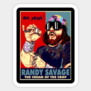 the cream of the crop randy savage Sticker